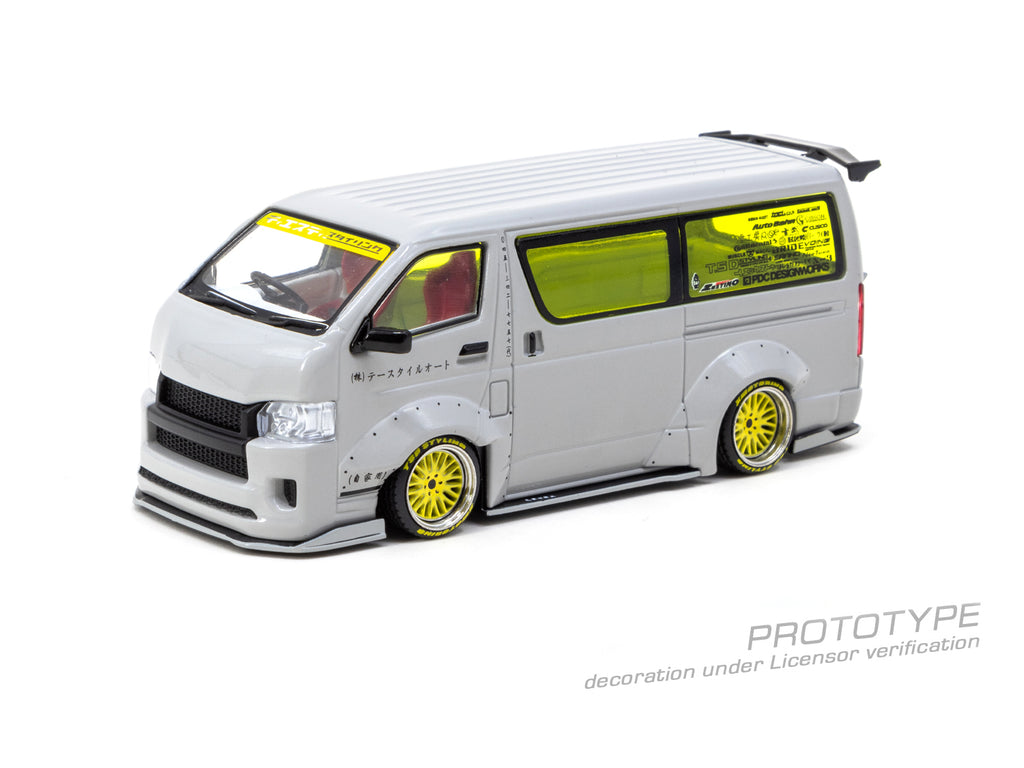 ターマックワークス Toyota Hiace Widebody 1/43 Tarmac Works 1:43 Toyota Hiace Widebody Grey T43-024-GR