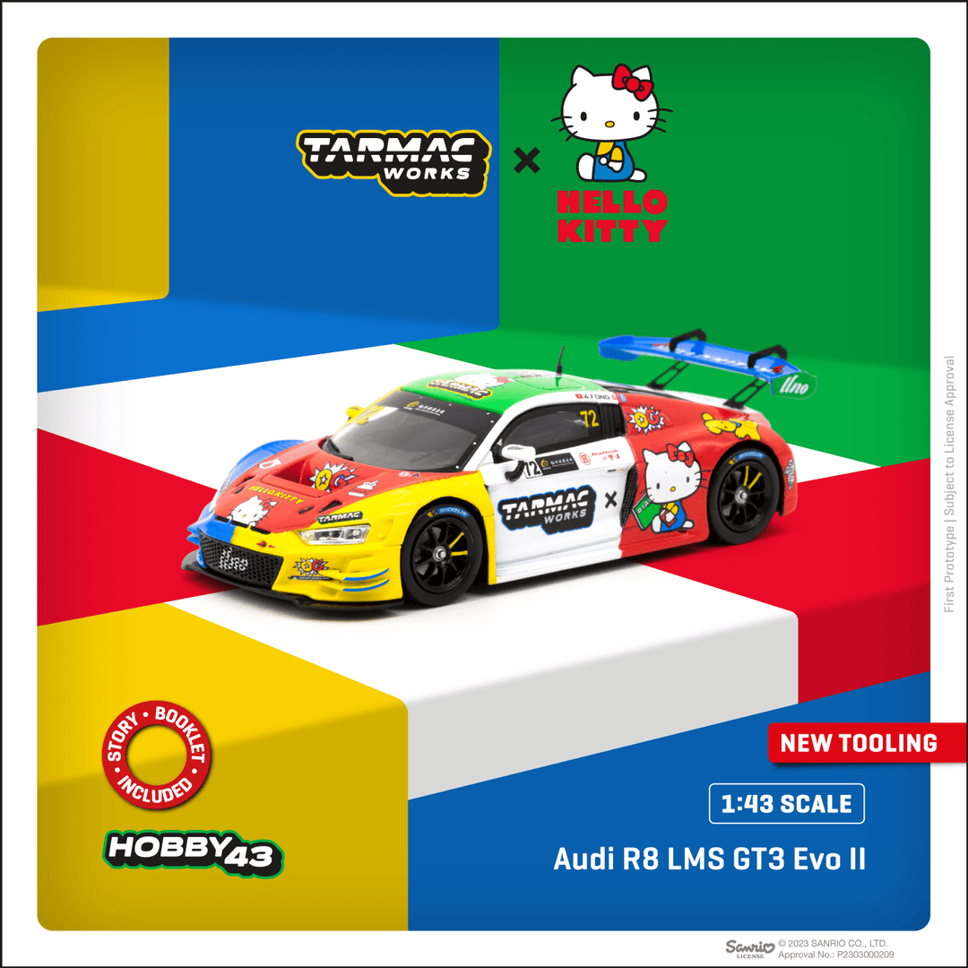 Tarmac Works 1:64 Audi R8 LMS GT3 Evo II Macau GT Cup 2022 Uno Racing Adderly Fong T43-027-22MGP72