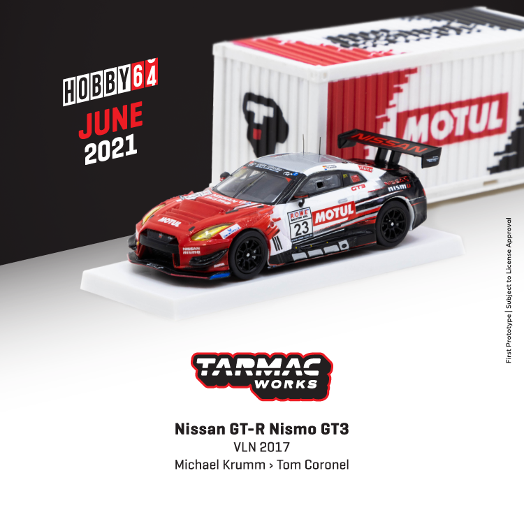 Tarmac Works 1:64 Nissan GTR Nismo GT3 VLN 2017 With Container