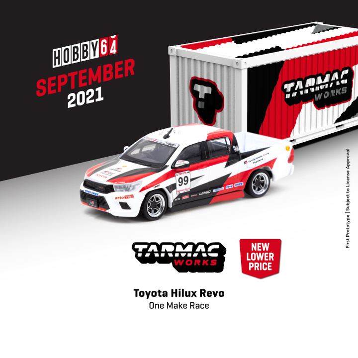 Tarmac Works 1:64 Toyota Hilux Revo One Make Race T64-041-GR