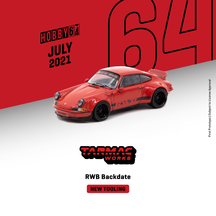 Tarmac Works 1:64 Hobby64 Porsche 911 RWB Backdate