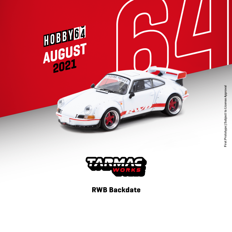 Tarmac Works 1:64 Porsche RWB Backdate White T64-046-WH