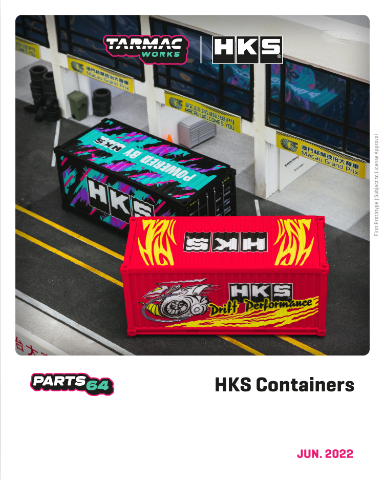Tarmac Works 1:64 Set of 2 Containers HKS T64C-001-HKS