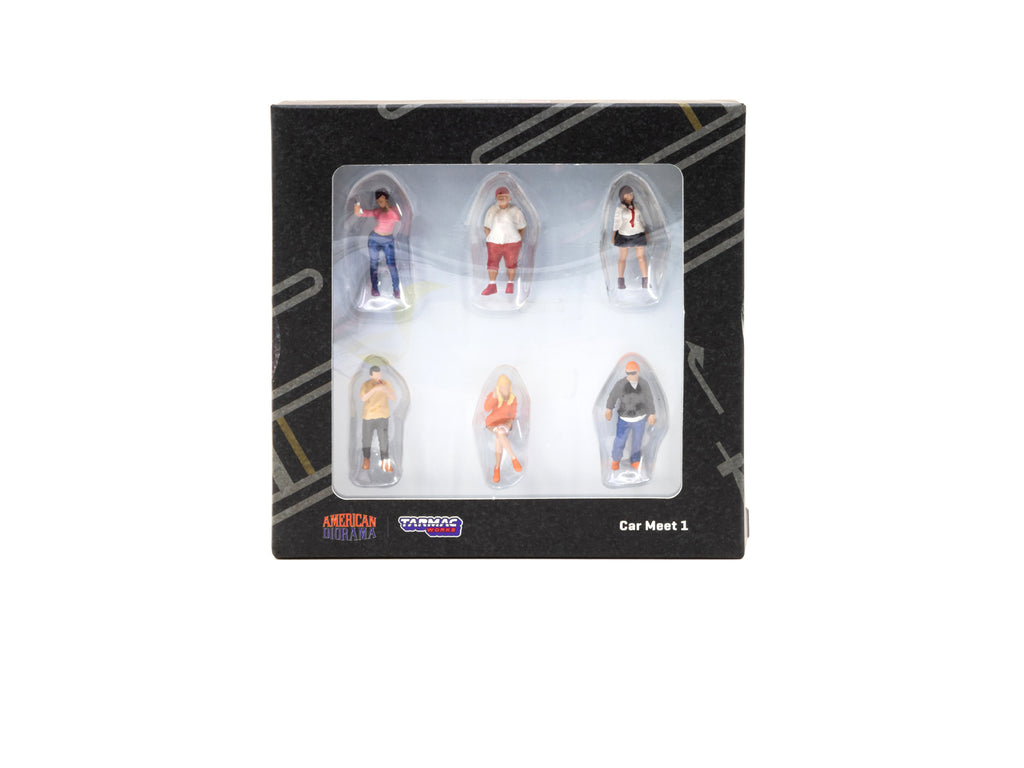 Tarmac Works X American Diorama 1:64 Figures Car Meet 1