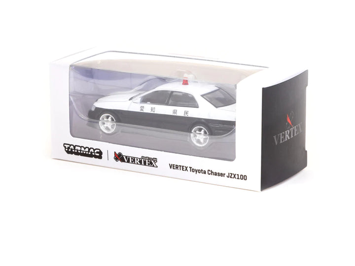 Tarmac Works 1:64 VERTEX Toyota Chaser JZX100 Black / White