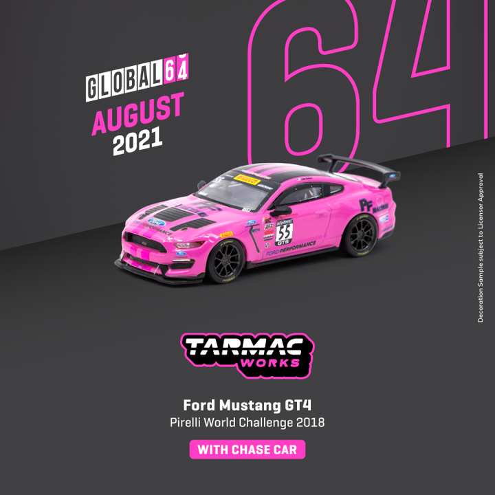 Tarmac Works 1:64 Ford Mustang GT4 Pirelli World Challenge 2018 T64G-011-PWC