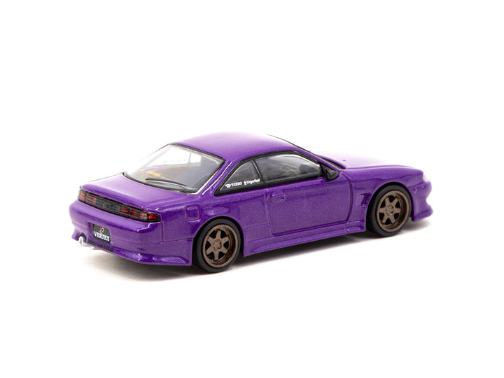 Tarmac Works 1:64 VERTEX Nissan Silvia S14 Purple Metallic