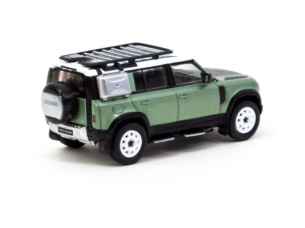 Tarmac Works 1:64 Land Rover Defender 110 Green Metallic