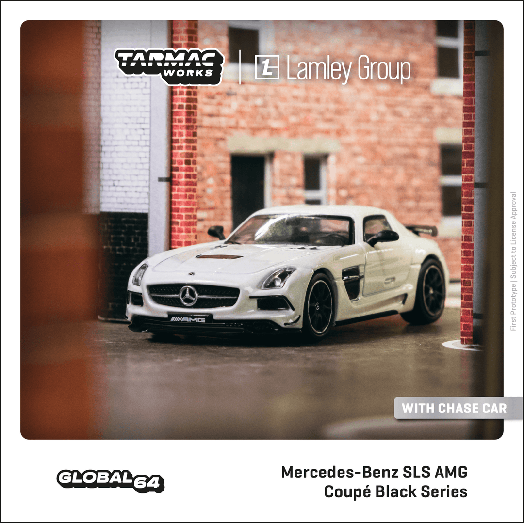 Tarmac Works 1:64 Mercedes-Benz SLS AMG Coupé Black Series White Metallic T64G-027-WH