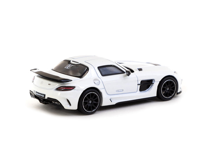 Tarmac Works 1:64 Mercedes-Benz SLS AMG Coupé Black Series White Metallic