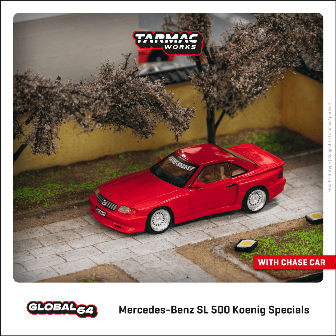 Tarmac Works 1:64 Mercedes-Benz SL 500 Koenig Specials Red T64G-045-RE