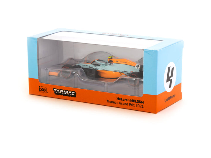 Tarmac Works 1:64 McLaren MCL35M Monaco Grand Prix 2021 D. Ricciardo / L. Norris