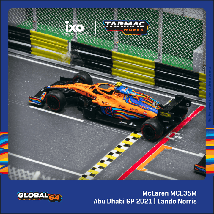 Tarmac Works 1:64 McLaren MCL35M Abu Dhabi Grand Prix 2021 Lando Norris T64G-F040-LN3