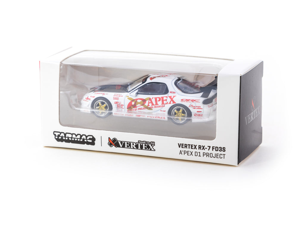Tarmac Works 1:64 VERTEX RX-7 FD3S A'PEX D1 PROJECT