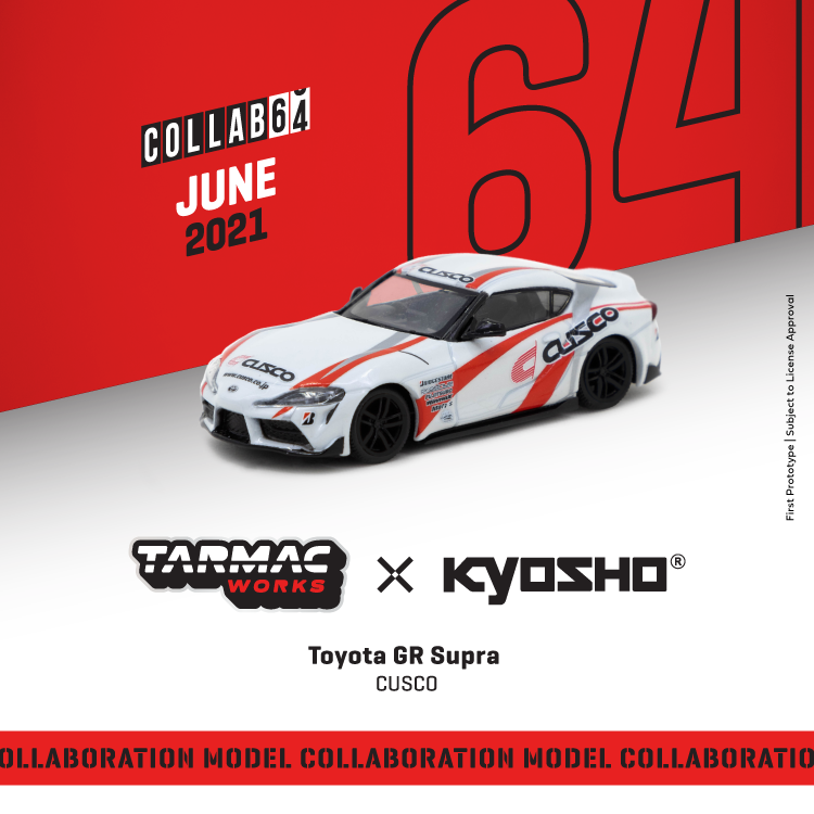 Tarmac Works X Kyosho 1:64 Toyota GR Supra CUSCO