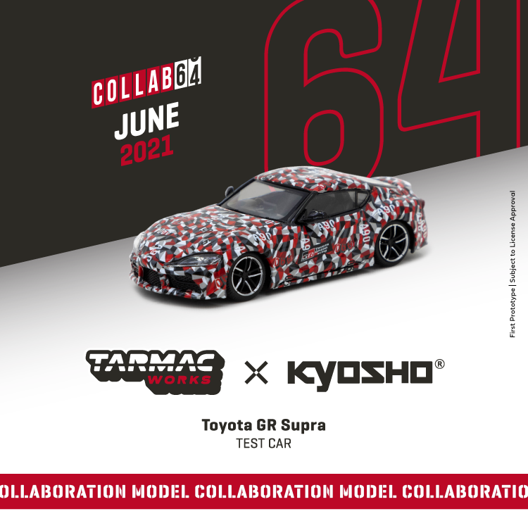 Tarmac Works X Kyosho 1:64 Toyota GR Supra TEST CAR