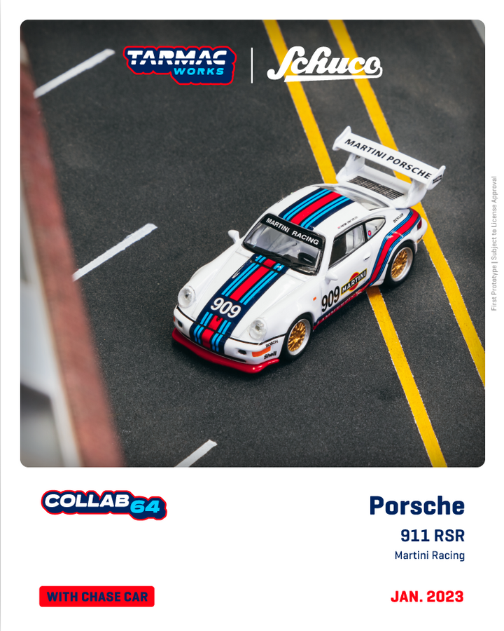 Tarmac Works 1:64 Porsche 911 RSR Martini Racing