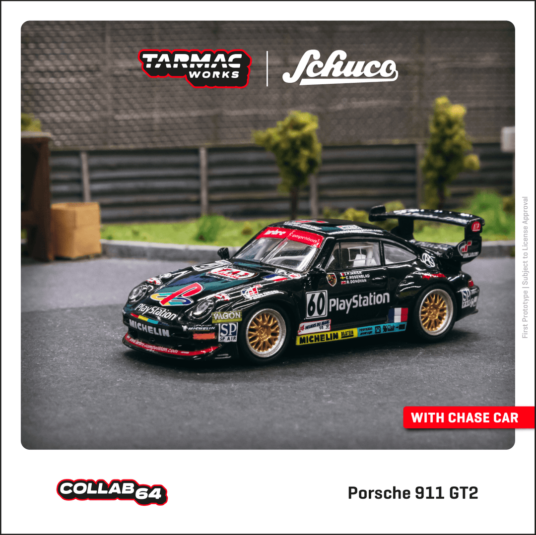 Tarmac Works 1:64 Porsche 911 GT2 24h Le Mans 1998 #60 T64S-004-98LM
