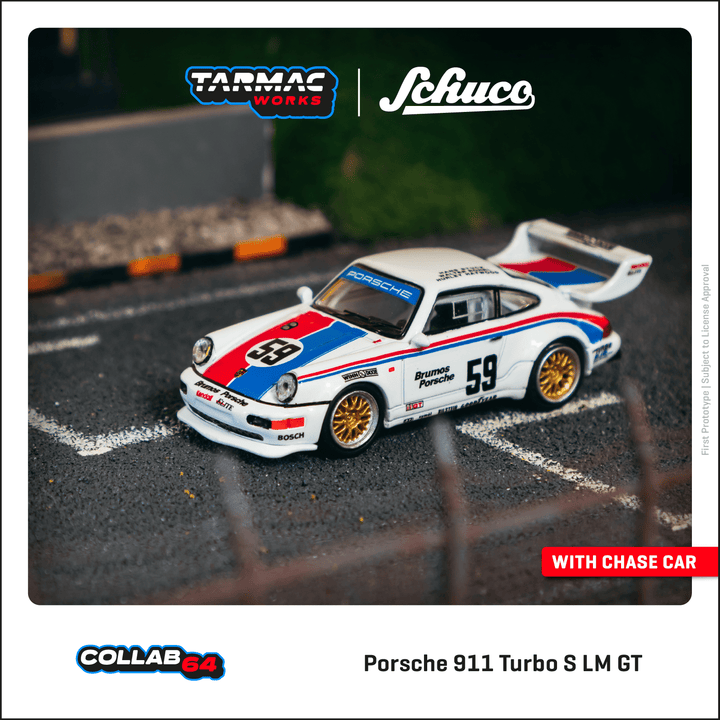 Tarmac Works 1:64 Porsche 911 Turbo S LM GT 12H Sebring 1993 #59 T64S-009-93SEB