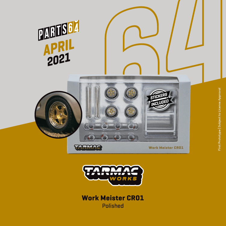 Tarmac Works 1:64 Work Meister CR01 Gold / polished