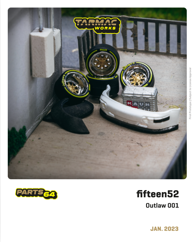 Tarmac Works 1:64 fifteen52 Outlaw 001 Chrome / Gold T64W Tarmac Works 1:64 fifteen52 Outlaw 001 Chrome / Gold T64W