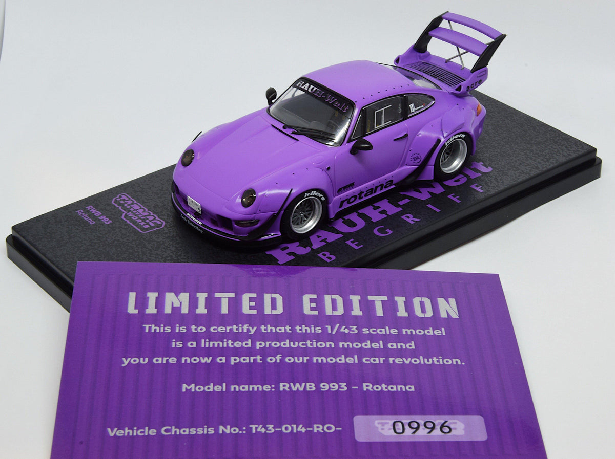 Tarmac Works 1:43 RWB 993 Rotana Limited Edition (Purple) – Horizon Diecast