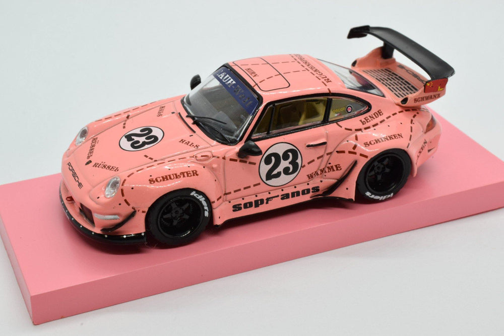 Tarmac Works 1:64 Porsche 993 RWB Sopranos #23 (Pink) - Horizon Diecast