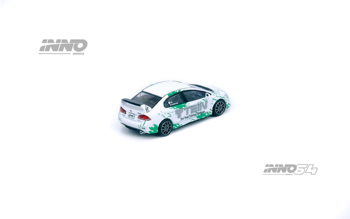Inno64 1:64 Honda Civic TYPE-R FD2 "TEIN" Livery IN64-FD2-TEIN Rear