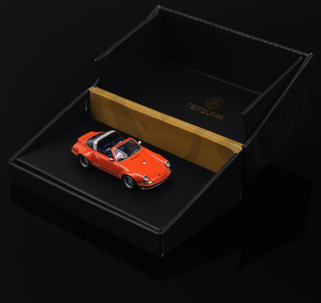 Tetsuma 1:64 964 Targa Restomod (Danica Orange) WCC19004 Box Top