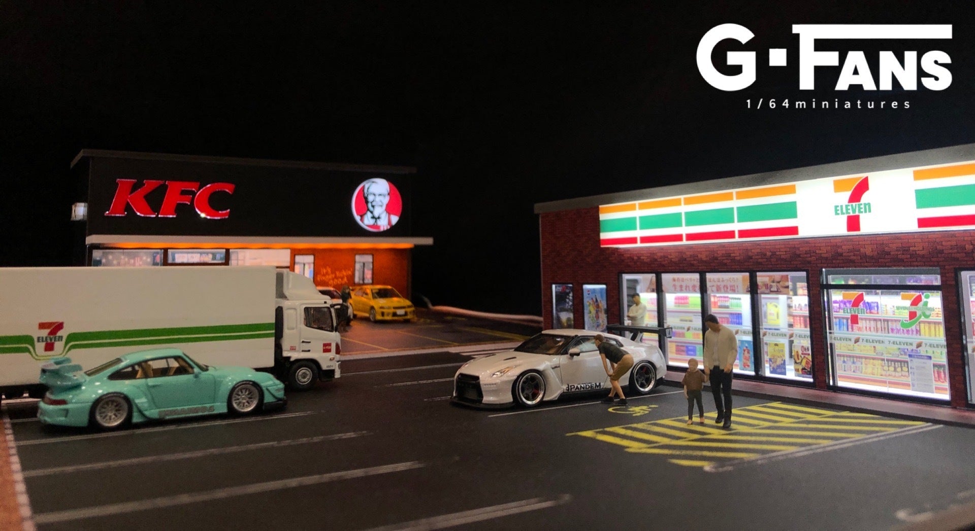 Preorder] G.Fans 1:64 7-Eleven Diorama – Horizon Diecast