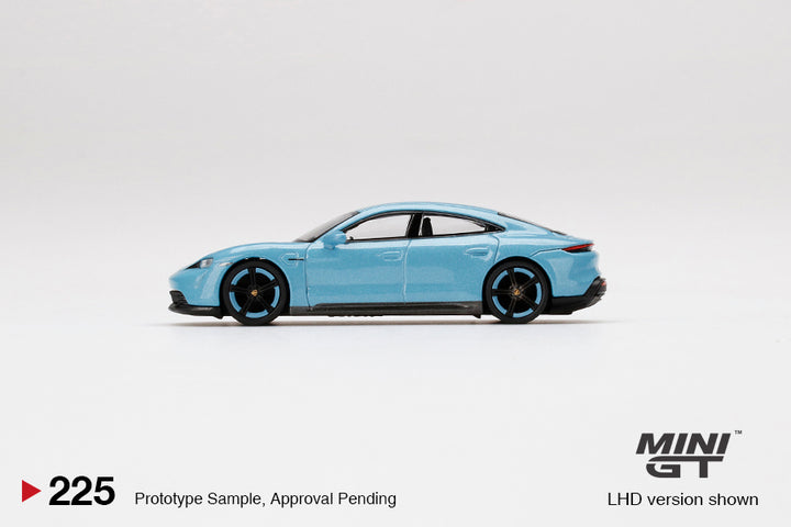 MiniGT 1:64 Porsche Taycan Turbo S Frozen Blue Metallic