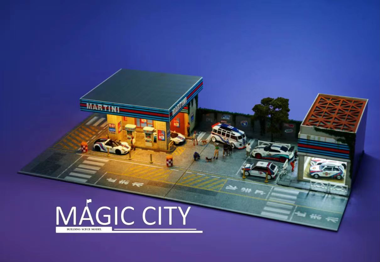 ☆Diorama Display Factory☆ Amazon.com: Bivitre 1/64 Diorama Display Case Garage with LED