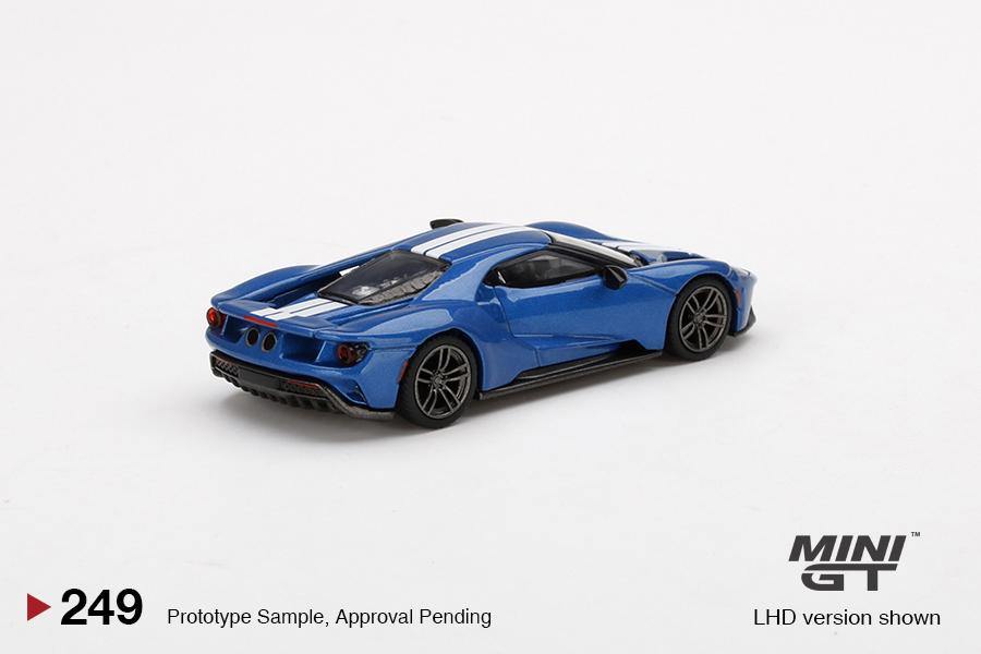 Mini GT 1:64 Ford GT Liquid Blue MGT00249-L Rear