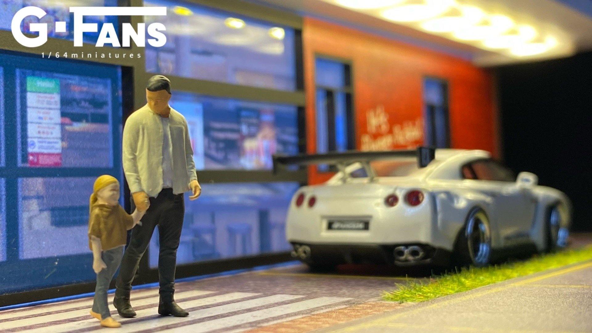 Backorder] G.Fans 1:64 Diorama KFC Fast Food Building 710014
