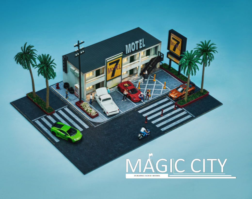 Magic City 1:64 Diorama American Street Scene - Motel