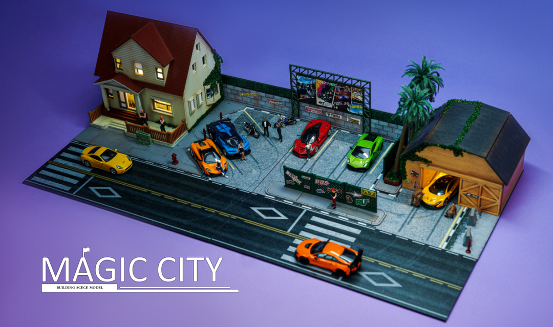 Magic City 1:64 Diorama - Fast and Furious Scene