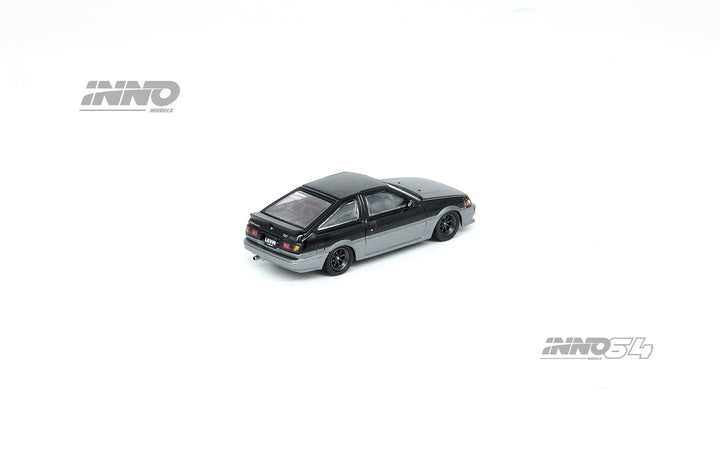 Inno64 1:64 Toyota Corolla Levin AE86 Black/Grey IN64-AE86-BLGR Rear