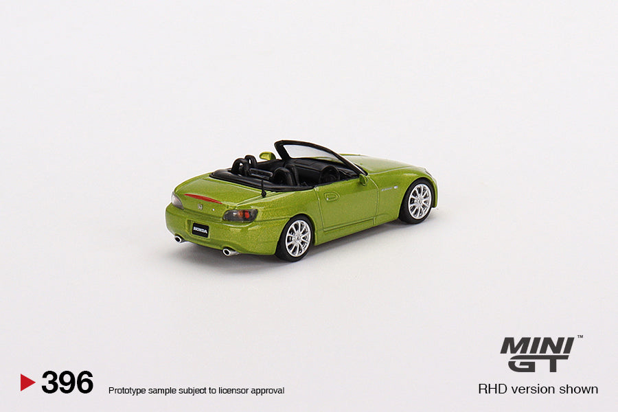 Mini GT 1:64 Honda S2000 (AP2) Lime Green Metallic LHD MGT00396-CH Rear