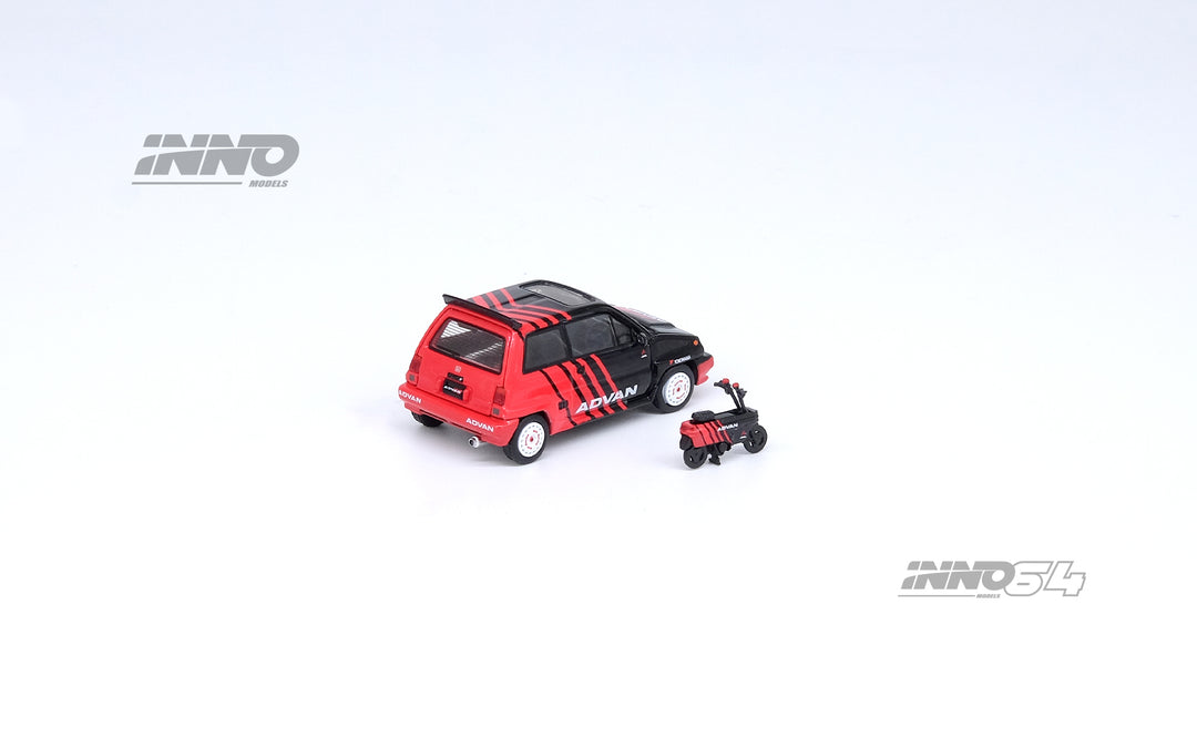 Inno64 1:64 Honda City Turbo II "ADVAN" Livery With "ADVAN" Livery MOTOCOMPO IN64-CITYII-AD Rear