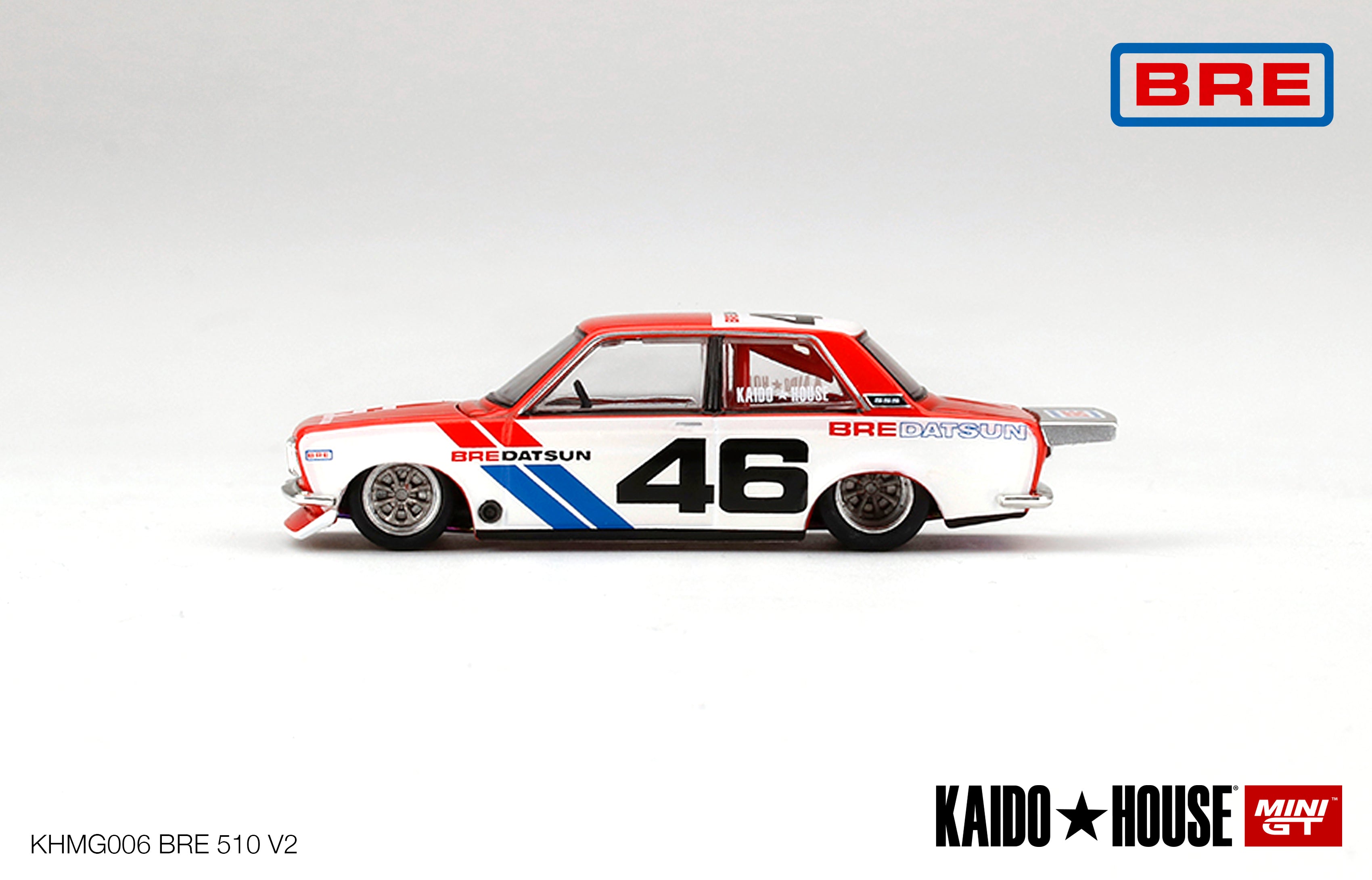Kaido House x MINI GT 1:64 Datsun 510 Pro Street BRE510 V1/V2