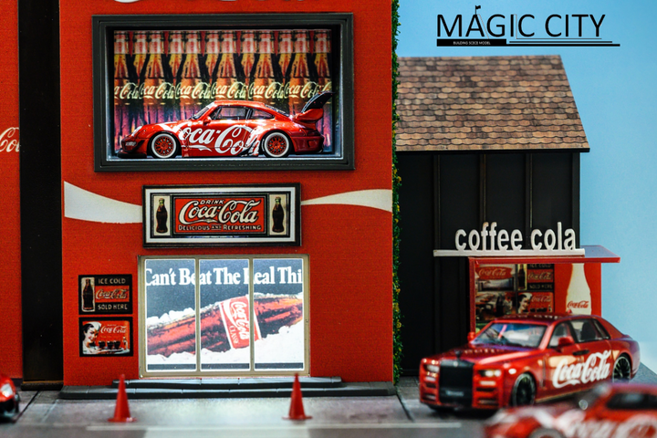 Magic City 1:64 Japanese Street View Cola Showroom