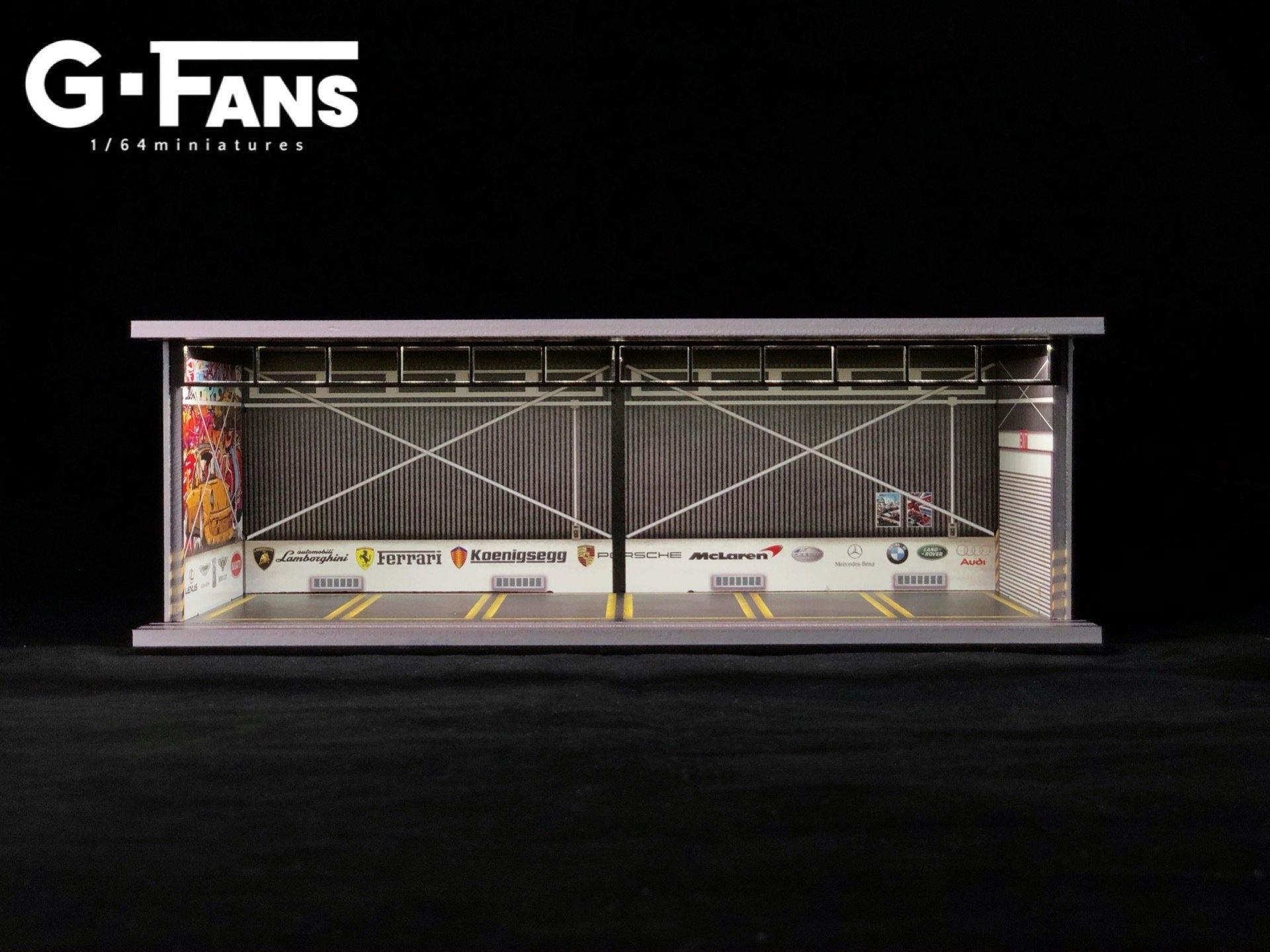 G.Fans 1:64 Garage Diorama with LED 710010 – Horizon Diecast