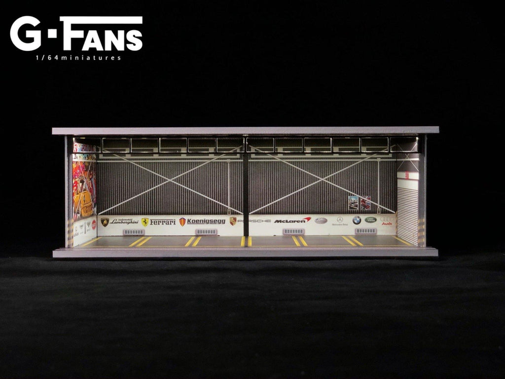 G.Fans 1:64 Garage Diorama with LED 710010 – Horizon Diecast