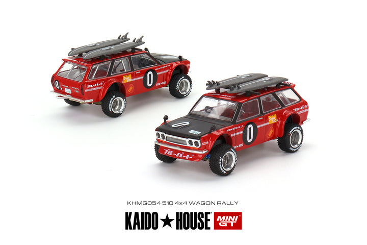 Kaido House + MINIGT 1:64 Datsun KAIDO 510 Wagon Kaido GT Surf Safari RS V2 KHMG054