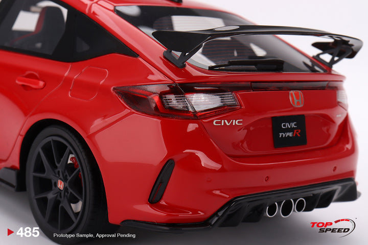 Topspeed 1:18 Honda Civic Type R Rallye Red (LHD) 2023 TS0485