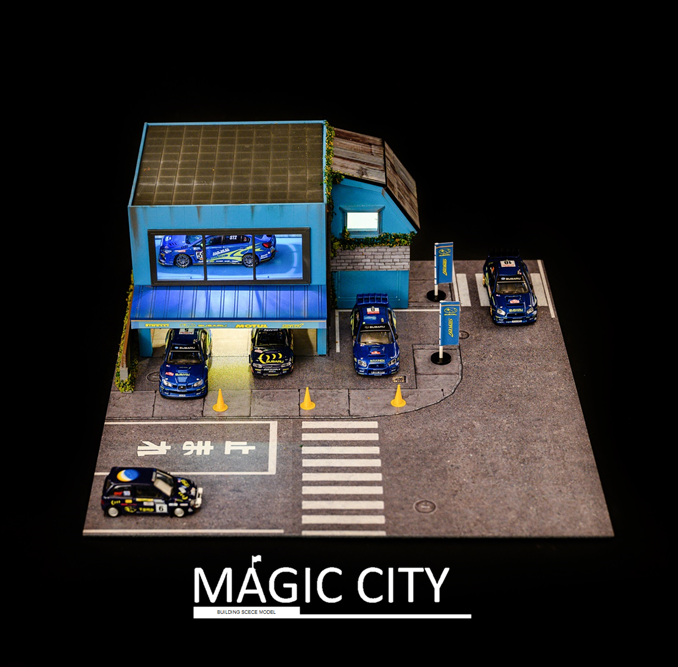 [Preorder] Magic City 1:64 Diorama Subaru Tuner Shop - Horizon Diecast