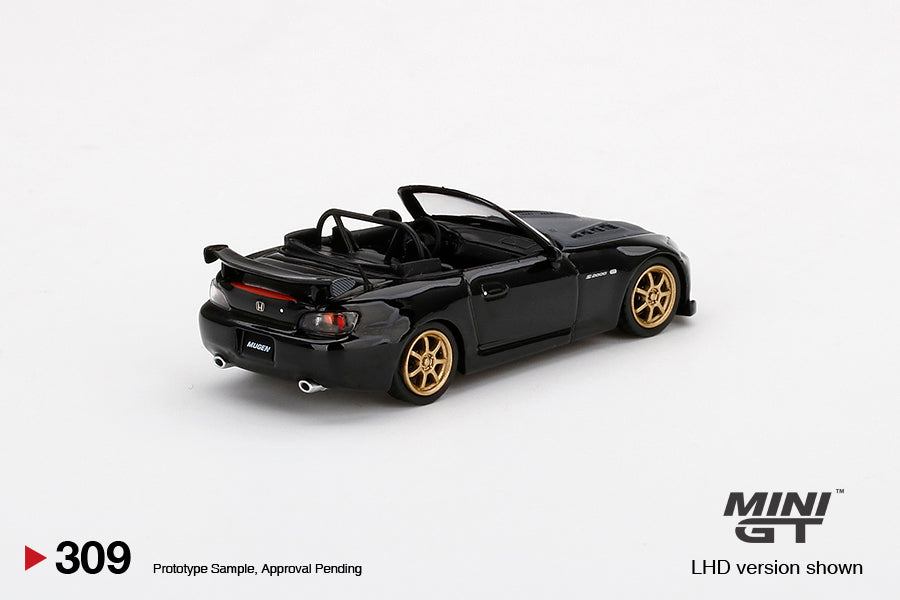 Mini GT 1:64 Honda S2000 (AP2) Mugen Berlina Black LHD MGT00309-L Rear