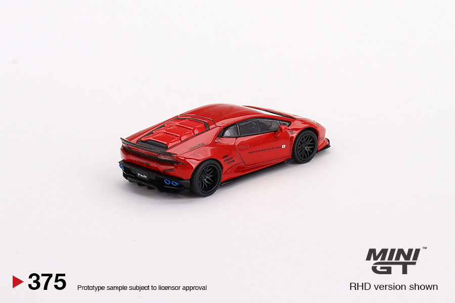 Mini GT 1:64 LB★WORKS Lamborghini Huracan ver. 2 Red MGT00375-L LHD Rear