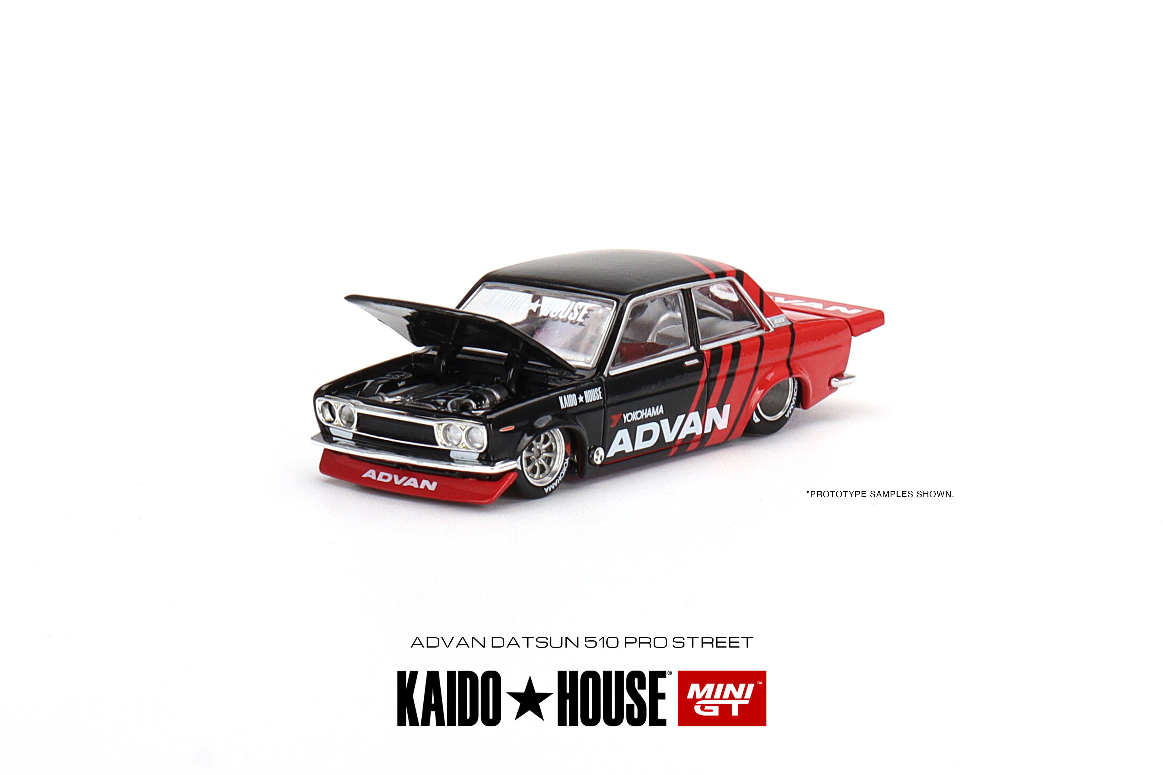 Kaido House + MINIGT 1:64 Datsun 510 Pro Street / Wagon ADVAN (3 Variant)