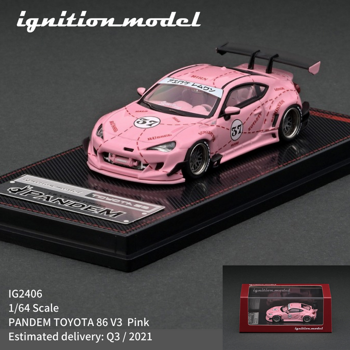Ignition Model IG 1:64 PANDEM TOYOTA 86 V3 Pink